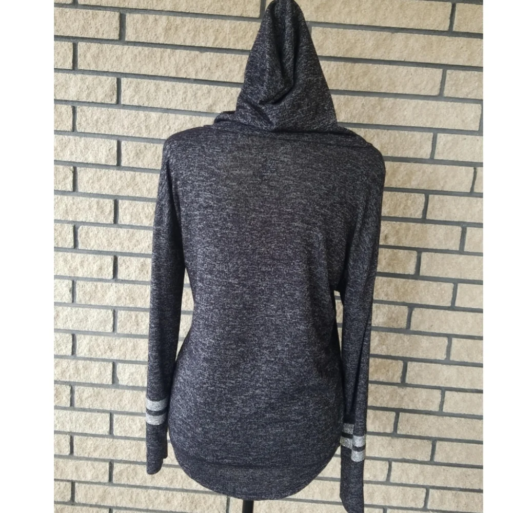 Justice Pullover Hoodie Sweater Gray Size 16